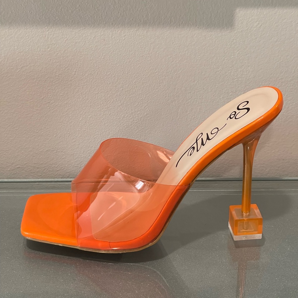 NWOB So Me Open Toe Heels Size 9